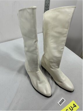 Womans Excellent Condition Westies Promise Pullon Knee High Boots 9m White